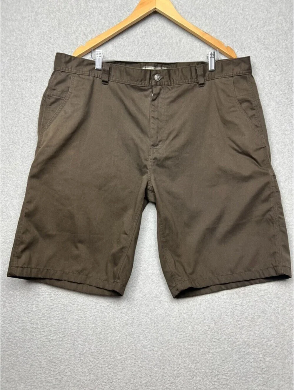 Under Armour Brown Cargo Shorts Mens 40 Gorpcore Utility Hiking Golf Chino Work